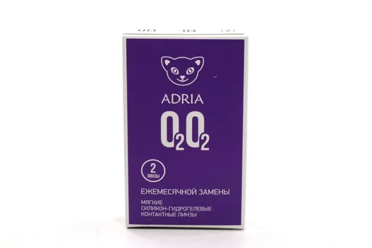 Контактные линзы Adria O2O2 мягкие/силикон-гидрогелевые/ежемесячные -3.00/14.2/8.6, 6 шт