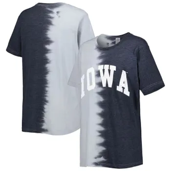 Черная женская футболка Gameday Couture Iowa Hawkeyes Find Your Groove с раздельным краем