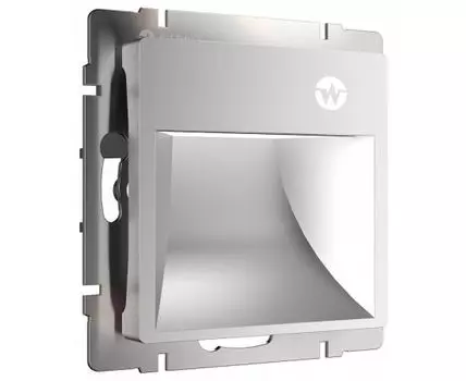Заглушка для поста с подсветкой, без рамки Werkel серебряный W1154606