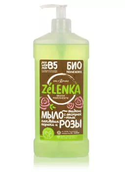 ZELENKA Жидкое мыло с экстрактом розы 500.0