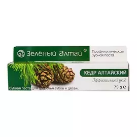 ЗЕЛЕНЫЙ АЛТАЙ Зубная паста Кедр Алтайский 75.0