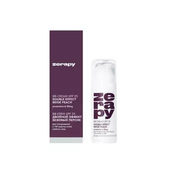ZERAPY BB-КРЕМ SPF 25 ДВОЙНОЙ ЭФФЕКТ БЕЖЕВЫЙ ПЕРСИК