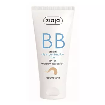 ZIAJA BB крем для жирной, комбинированной кожи натуральный SPF15