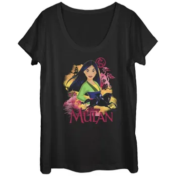 Футболка Disney's Mulan Juniors с рисунком «Поза воина» Licensed Character