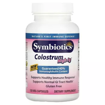 Symbiotics, High-IG, молозиво, 120 вегетарианских капсул