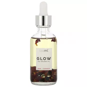Teami, Glow, масло для лица с чаем, роза и корица, 2 унции