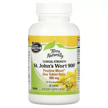 Terry Naturally, зверобой 900, 60 таблеток