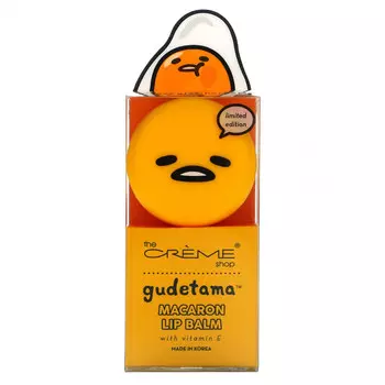 The Creme Shop, Gudetama, бальзам для губ Macaron, ананасовый щербет, 7,5 г (0,26 унции)