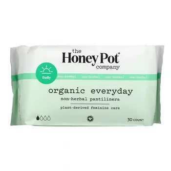 The Honey Pot Company, Органические прокладки на каждый день без трав, 30 шт.