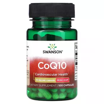 Swanson, CoQ10, 10 мг, 100 капсул