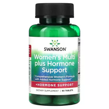 Swanson, Multi Plus Hormone Support для женщин, 90 таблеток