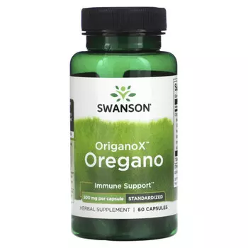 Swanson, OriganoX, орегано, 500 мг, 60 капсул