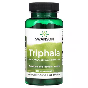 Swanson, Triphla с амлой, бехадой и харадой, 500 мг, 100 капсул