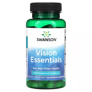 Swanson, Vision Essentials, 60 растительных капсул