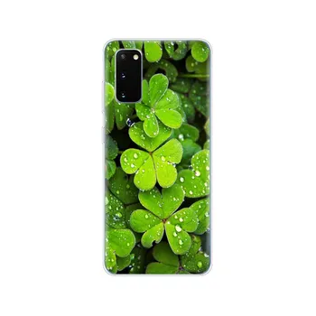 Силиконовый чехол для телефона samsung galaxy S20 PLUS Ultra S10 lite, чехол для samsung note 10 plus lite, четырехлистный божья коровка, ромашка Samsung S20