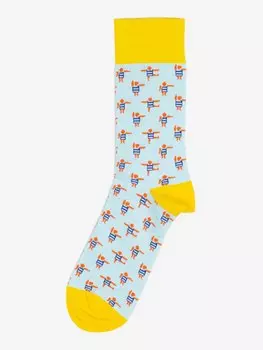 Носки дизайнерские Burning Heels, Fizcultura, Blue, Голубой