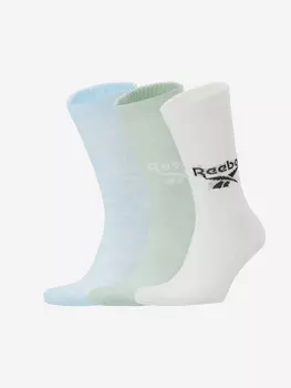 Носки Reebok Classics Fold-Over Crew, 3 пары, Белый, размер 40-42