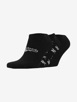 Носки Reebok Invisible, 3 пары, Черный, размер 37-39