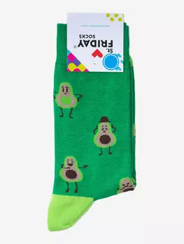 Носки с рисунками St.Friday Socks, Авокадо, Зеленый