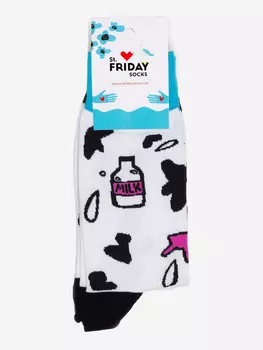 Носки с рисунками St.Friday Socks, Молочные реки, Белый