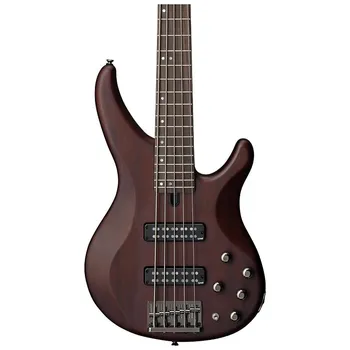Yamaha TRBX505 5-струнная бас-гитара, полупрозрачный коричневый