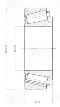 подшипник ступицы передний! внутренний 65x120x41\ MB Atego 2 04>, Renault Magnum 96> CS 1708 TRIALLI