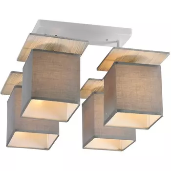 Люстра потолочная на штанге 1129/4PL E27*60W White/Grey Escada Argus Grey