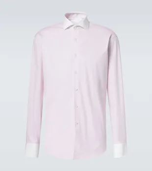 Хлопковая рубашка Oxford Prada, Rosa+Bianco