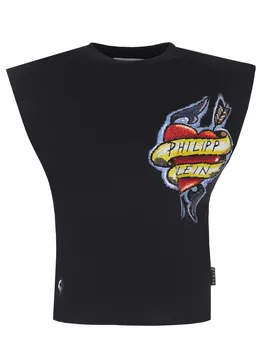 Топ хлопковый PHILIPP PLEIN