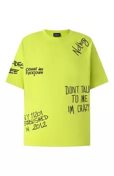 Хлопковая футболка Comme des Fuckdown