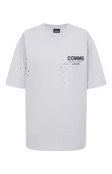 Хлопковая футболка Comme des Fuckdown