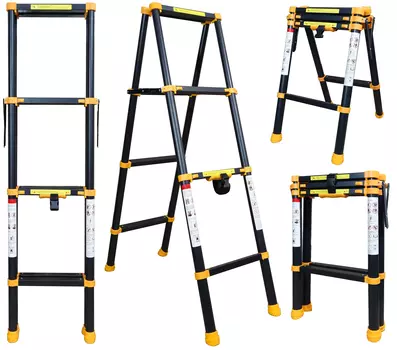 Стремянка телескопическая Raybe RD150 1,5 м
