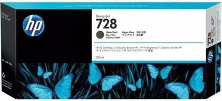 Струйный картридж HP 728 Matte Black (F9J68A)