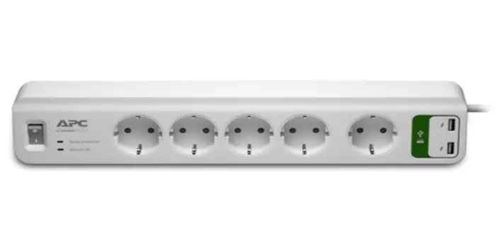 Сетевой фильтр APC (PM5U-RS) 5 розеток, 1.8м, белый