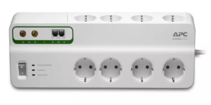 Сетевой фильтр APC (PMF83VT-RS) 8 розеток, 3м, белый