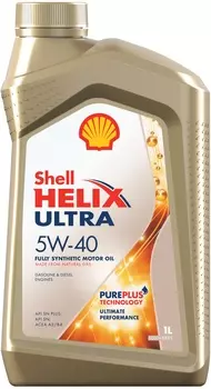 Синтетическое моторное масло SHELL Helix Ultra 5W-40 SP 1 л