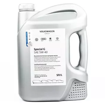 Синтетическое моторное масло VAG Special G 5W-40 5 л