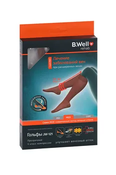 Гольфы B Well MED JW-121 2 кл компр 22-32 мм рт ст р 5, прозрач
