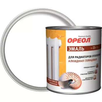 Эмаль алкидная для радиаторов отопления Ореол глянцевая 3 кг