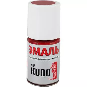 Эмаль автомобильная Kudo с кисточкой цвет калина 15Мл