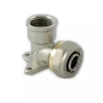 Угольник Altstream 20х3/4"F, внутренняя резьба, с креплением