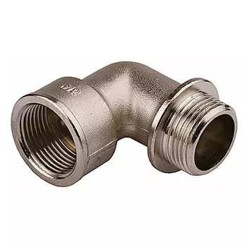 Уголок General Fittings 51072-G/S-3/4 с упором, никелированная латунь, г/ш, 3/4"