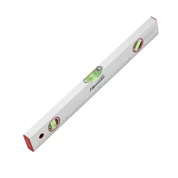Уровень Sparta 331205, алюминиевый, 400 мм, 3 глазка, линейка