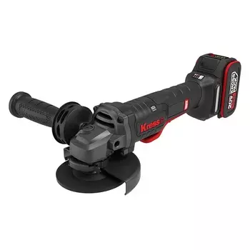 УШМ аккумуляторная бесщеточная Kress KUH04, 20В, 125мм, 4Ач х2, ЗУ 6А, кейс