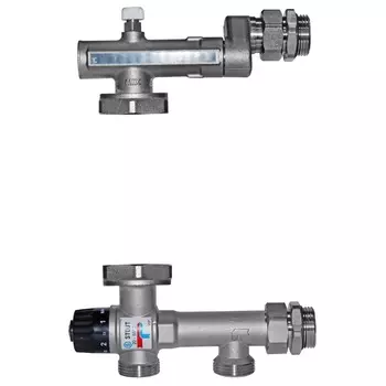 Узел насосно-смесительный Stout SDG-0120-005010 с термостатическим клапаном 20-55°C, без насоса