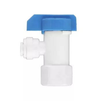Вентиль запорный водопроводный NPTF (1/4" JGx1/4", для бака)