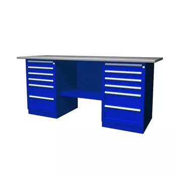 Верстак с двумя тумбами Ombra OWB2-66 055927, тумбы по 6 ящиков, 1900х686х820 мм