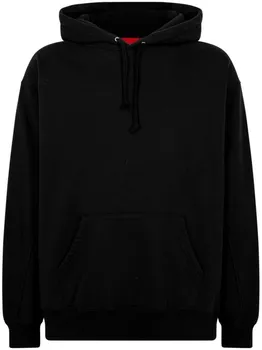 Укороченное худи со вставками Supreme, черный