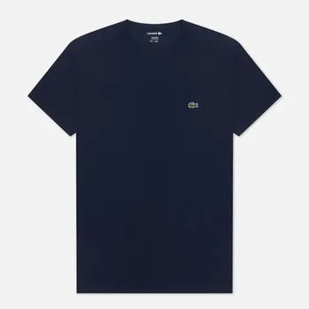 Мужская футболка Lacoste Classic Embroidered Logo, цвет синий, размер XXXXL