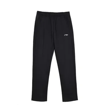 Li Ning ПОДКЛАДКА Мужские трикотажные спортивные штаны, Черный